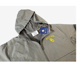 Champion Windbreaker Youth M 7 8 Gray New Baylor University Bear Jacket Full Zip